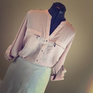 Calvin Klein Women’s Pink Blouse. Sz Large